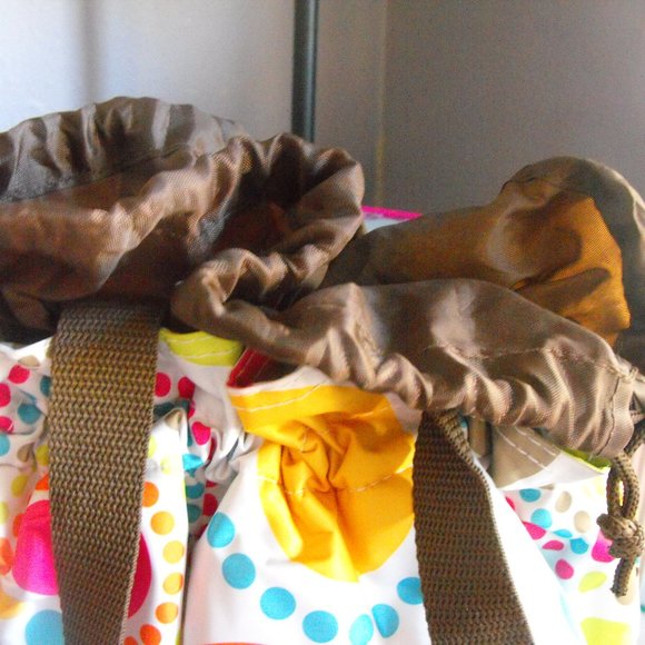 31 insulated drawstring lunch shoulder bag cooler - Picture 7 of 9